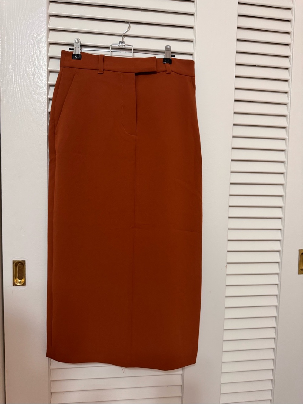 Aritzia Wilfred Rust Pencil Skirt